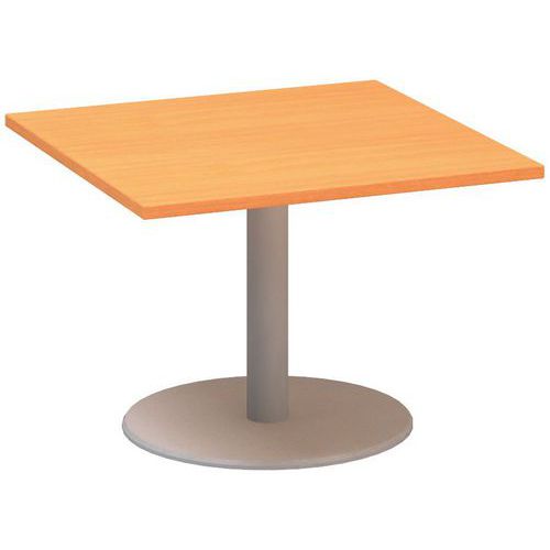 Konferenční stoly Alfa 400 s šedým podnožím, 80 x 80 x 50,7 cm