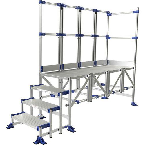 Přístupová plošina Meca Modul Tubesca-Comabi, 2 zábradlí