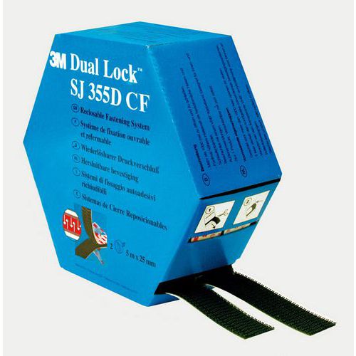 Upevňovací páska 3M Dual-Lock SJ355DCF, černá