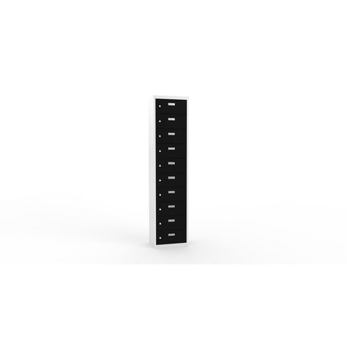 Svařované skříně na osobní věci Ron II, 10 boxů, cylindrický zámek