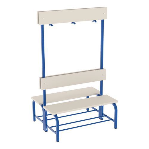 Lavice Nela s věšákovou stěnou, oboustranná, 100 cm