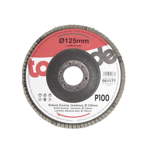 TOPTRADE kotouč brusný, lamelový, 125 x 22,2 x 2 mm TOPTRADE kotouč brusný, lamelový, 125 x 22,2 x 2 mm