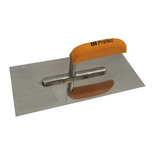 Hladítka nerezová ProTec EURO s dřevěnou rukojetí, 280 x 130 mm