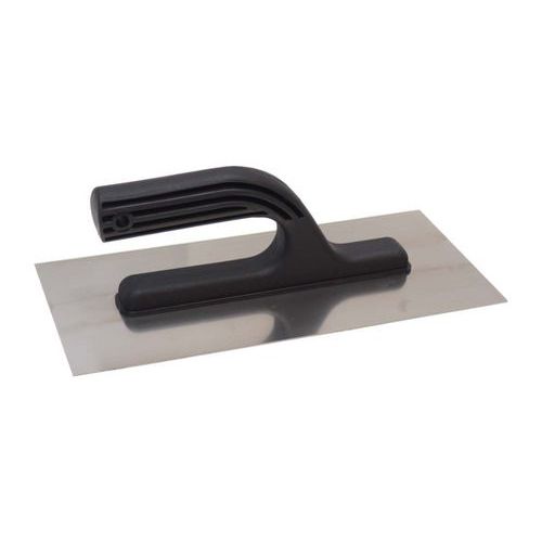 TOPTRADE hladítka nerezová, s plastovou rukojetí, 270 x 130 mm, hobby