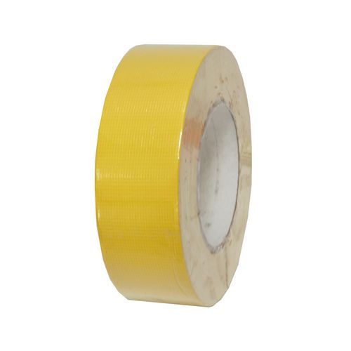 Páska lepicí, tkaninová, UV odolná, robustní, žlutá, 44 mm x 50 m