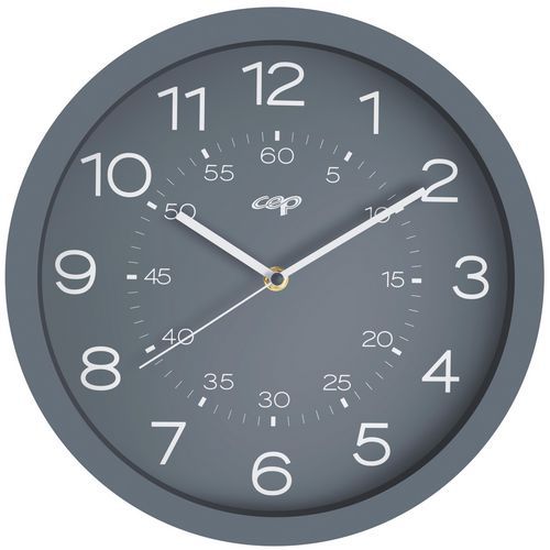 Magnetické analogové hodiny CEP Riviera 820M, průměr 30 cm, šedé