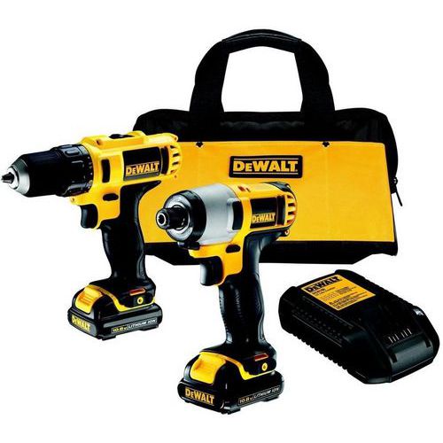 Sada nářadí - vrtačka aku, rázový utahovák aku, 1x1.3Ah, 10.8V XR Li-Ion, DeWALT DCK211C2 Sada nářadí - vrtačka aku, rázový utahovák aku, 1x1.3Ah, 10.8V XR Li-Ion, DeWALT DCK211C2