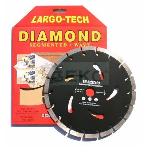 Diamantový řezný kotouč, segmentový, 230x22,2x10mm GEKO