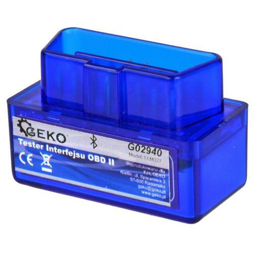 Autodiagnostika ELM 327 bluetooth modrá, Android (zdarma SX OBD aplikace) GEKO