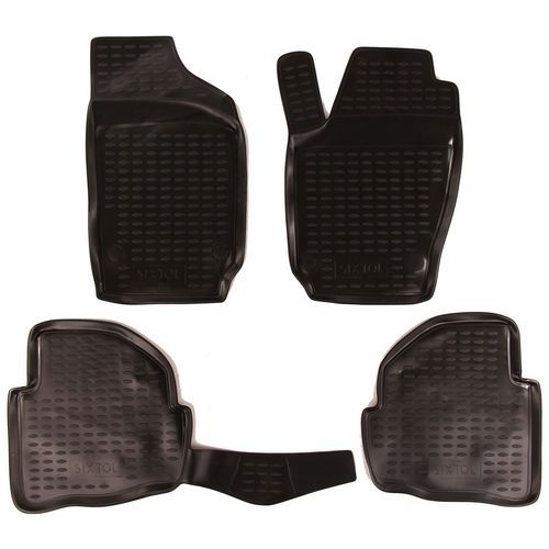 Gumové koberce Volkswagen Polo, 2002-2009 SIXTOL Gumové koberce Volkswagen Polo, 2002-2009 SIXTOL