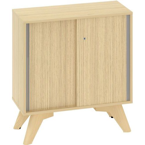 Nízké skříně Alfa Root s posuvnými dvířky, 1 police, 80 x 45 x 88,7 cm Nízké skříně Alfa Root s posuvnými dvířky, 1 police, 80 x 45 x 88,7 cm