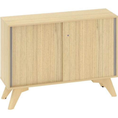 Nízké skříně Alfa Root s posuvnými dvířky, 1 police, 120 x 45 x 88,7 cm Nízké skříně Alfa Root s posuvnými dvířky, 1 police, 120 x 45 x 88,7 cm