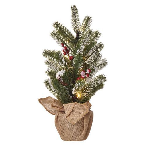 LED vánoční stromek zasněžený, 52 cm, 3xAA, vnitřní, teplá bílá, časovač LED vánoční stromek zasněžený, 52 cm, 3xAA, vnitřní, teplá bílá, časovač
