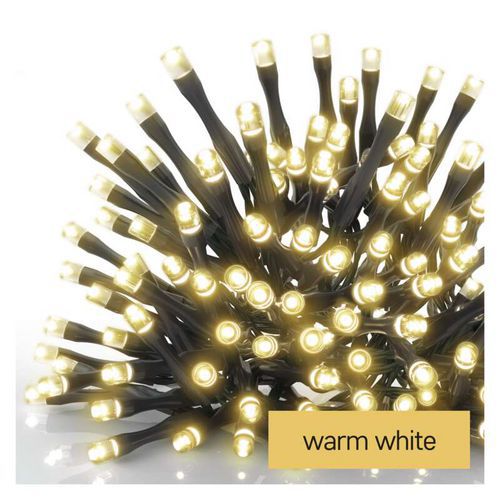 Standard LED spojovací vánoční řetěz - rampouchy, 2,5 m, venkovní, teplá bílá
