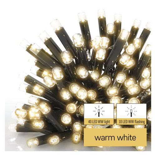 Profi LED spojovací řetěz problikávající - rampouchy, 3 m, venkovní, teplá bílá