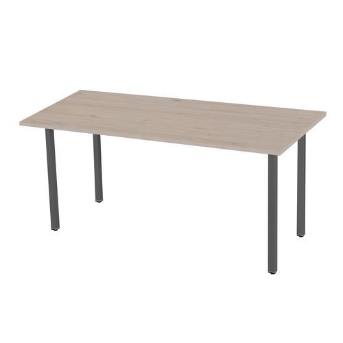 Kancelářské stoly Standard, rovné provedení, dub
