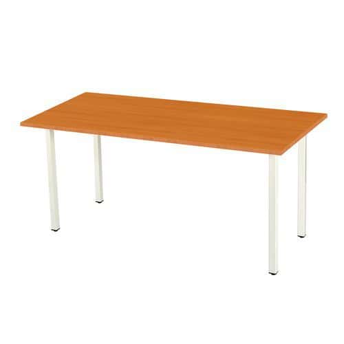 Kancelářské stoly Standard, rovné provedení, třešeň