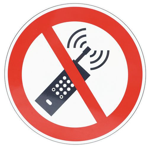 Zákazové značení Manutan Expert - Zákaz používání mobilních telefonů, hliník, 300 mm Zákazové značení Manutan Expert - Zákaz používání mobilních telefonů, hliník, 300 mm