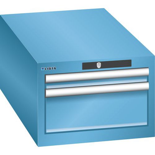 Dílenské zásuvkové skříně Lista, 2 nebo 3 zásuvky, 411x725x283 mm