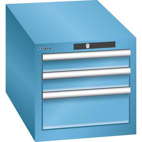 Dílenské zásuvkové skříně Lista, 3 nebo 4 zásuvky, 411x725x383 mm