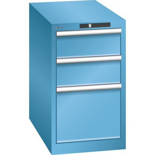 Dílenské zásuvkové skříně Lista, 3 nebo 5 zásuvek, 411x725x700 mm