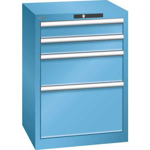 Dílenské zásuvkové skříně Lista, 4 nebo 5 zásuvek, 564x572x800