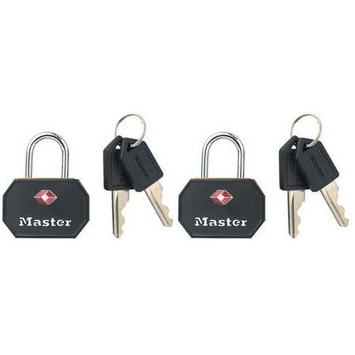 Cestovní visací zámky Master Lock TSA 4681EURTBLK, 2 ks, černá