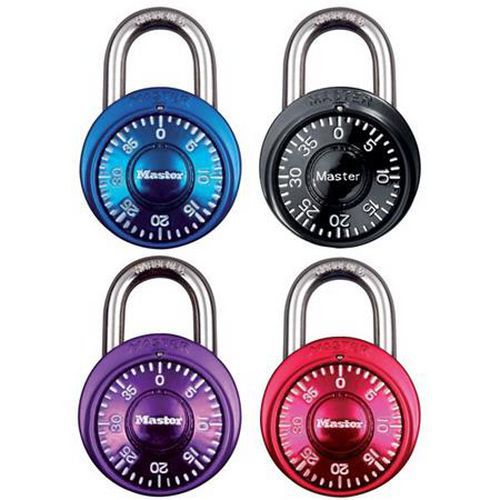 Set kombinačních visacích zámků 1533EURD Master Lock, 38 mm, 4 ks