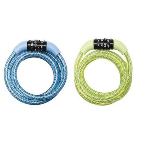 Set spirálových kombinačních zámků na kolo 8143EURDPROCOL Master Lock, 1,2 m, 6 ks