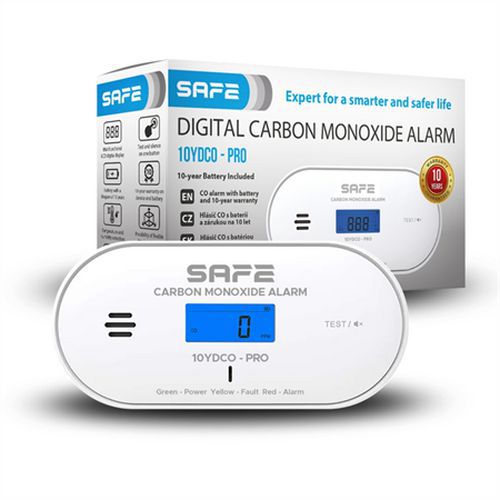 Detektor oxidu uhelnatého SAFE 10YDCO-PRO