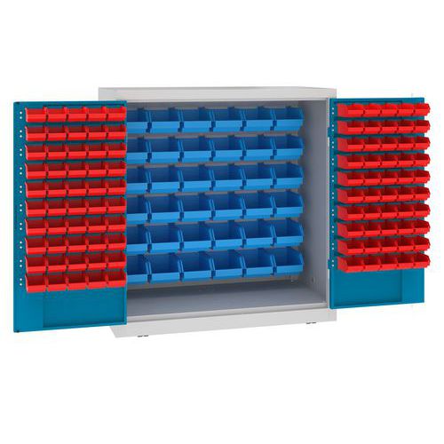 Kovové dílenské skříně s boxy, 104 x 100 x 50 cm