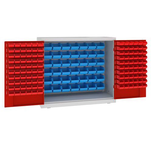 Kovové dílenské skříně s boxy, 104 x 120 x 50 cm
