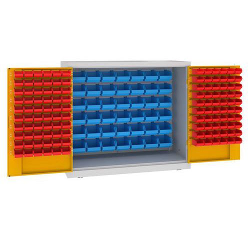Kovové dílenské skříně s boxy, 104 x 120 x 50 cm