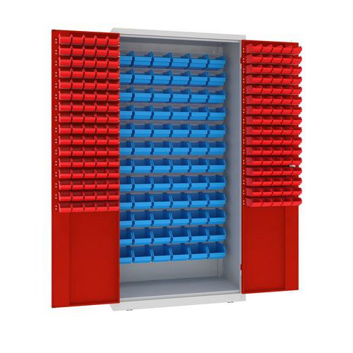 Kovové dílenské skříně s boxy, 199 x 100 x 50 cm