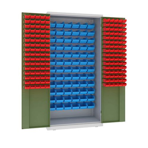 Kovové dílenské skříně s boxy, 199 x 100 x 50 cm