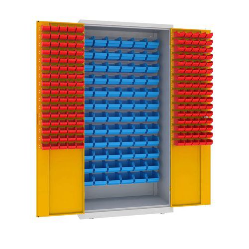 Kovové dílenské skříně s boxy, 199 x 100 x 50 cm