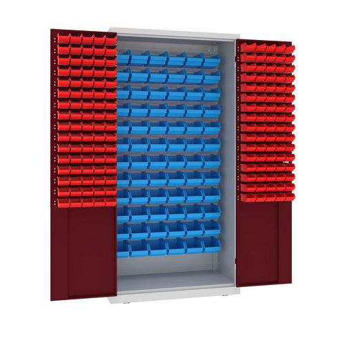 Kovové dílenské skříně s boxy, 199 x 100 x 50 cm