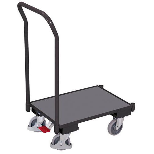Plošinové vozíky Euro s madlem, do 250 kg, 10mm hrana, 74 x 41,5 x 100 cm Plošinové vozíky Euro s madlem, do 250 kg, 10mm hrana, 74 x 41,5 x 100 cm