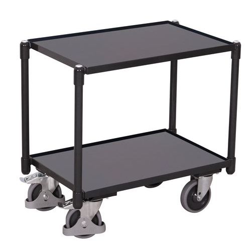 Policové vozíky Euro systém dolly, 2 police, 10mm hrana, 67,5 x 41,5 x 63,5 cm Policové vozíky Euro systém dolly, 2 police, 10mm hrana, 67,5 x 41,5 x 63,5 cm