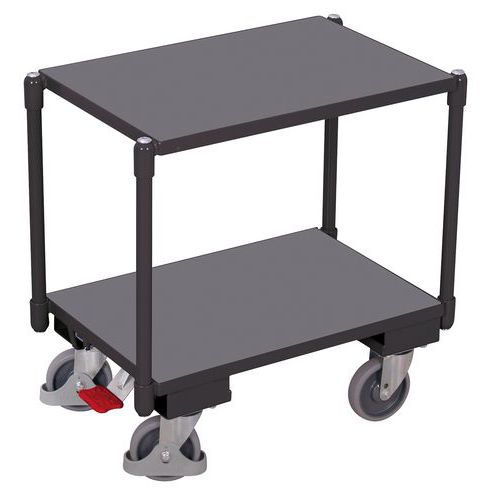 Policové vozíky Euro systém dolly, 2 police, 67,5 x 41,5 x 66,5 cm Policové vozíky Euro systém dolly, 2 police, 67,5 x 41,5 x 66,5 cm