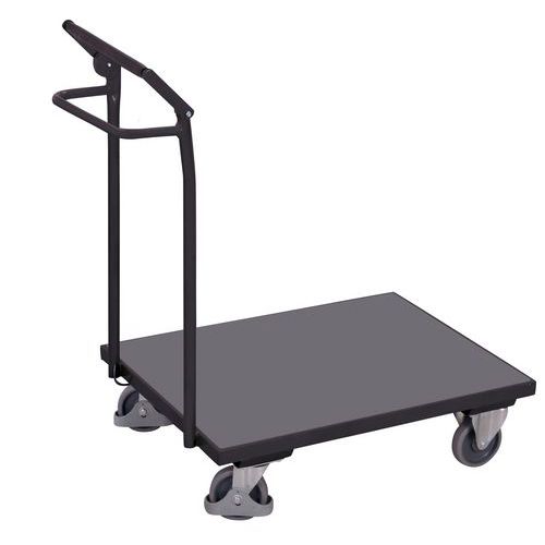Plošinové vozíky s madlem a ruční brzdou, do 250 kg, 94,5 x 60 x 101,5 cm Plošinové vozíky s madlem a ruční brzdou, do 250 kg, 94,5 x 60 x 101,5 cm