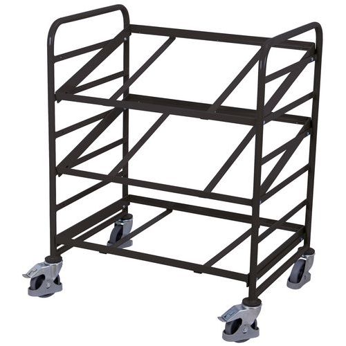 Policové vozíky Euro na přepravky se šikmými policemi, 3 police, 93,5 x 66,5 x 112,5 cm Policové vozíky Euro na přepravky se šikmými policemi, 3 police, 93,5 x 66,5 x 112,5 cm