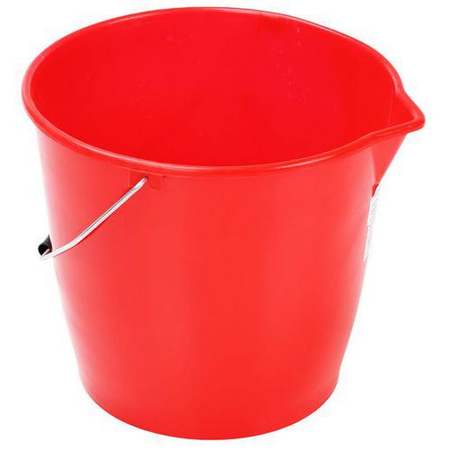 Plastové kbelíky Manutan Expert s výlevkou, 12 l Plastové kbelíky Manutan Expert s výlevkou, 12 l