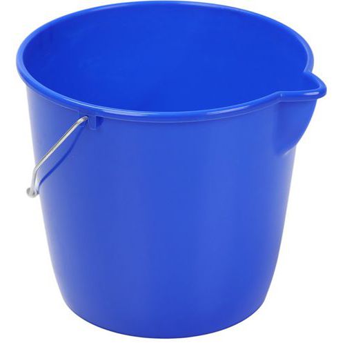 Plastové kbelíky Manutan Expert s výlevkou, 12 l Plastové kbelíky Manutan Expert s výlevkou, 12 l