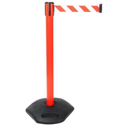 Zahrazovací sloupky s pásem Manutan Expert Plastic, 2 m Zahrazovací sloupky s pásem Manutan Expert Plastic, 2 m