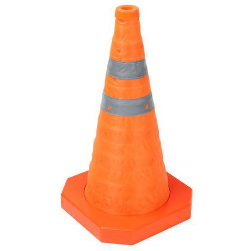 Skládací reflexní dopravní kužel Manutan Expert K3, 45 cm Skládací reflexní dopravní kužel Manutan Expert K3, 45 cm