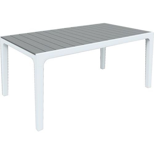 Zahradní stůl Harmony, bílý/šedý