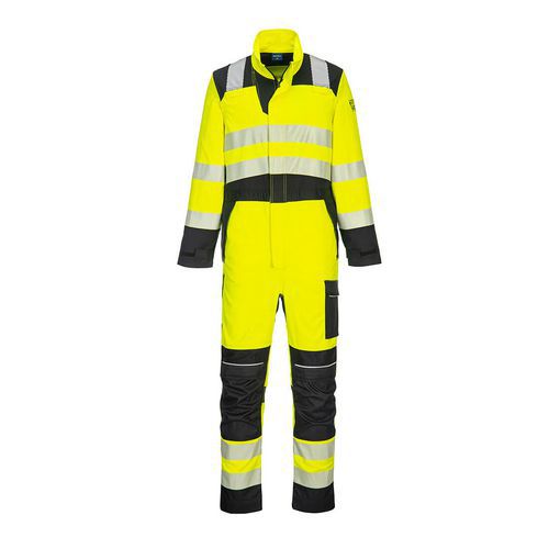 PW3 FR Hi-Vis kombinéza, černá/žlutá