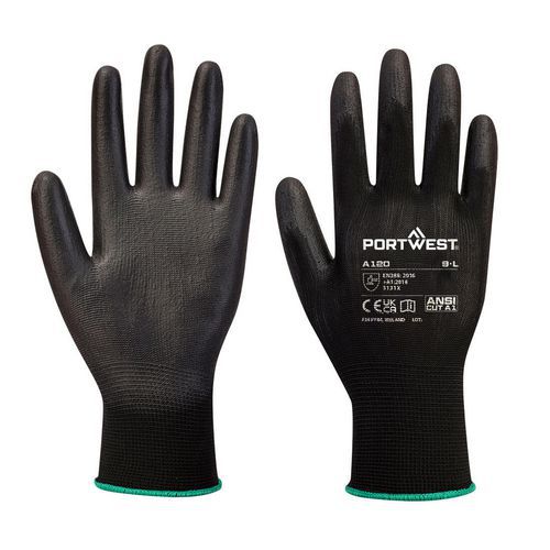 Rukavice PU dlaň (288 párů), černá