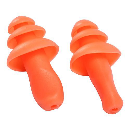 Ušní zátky TPR pro opakovatelné použití (50 párů), oranžová Ušní zátky TPR pro opakovatelné použití (50 párů), oranžová